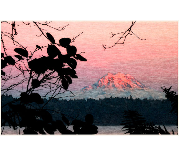 Doyle Fanning - "Mt. Rainier Dressed for Evening"